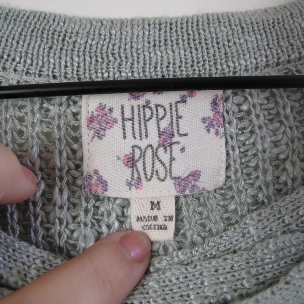HIPPIE ROSE Lace Up Neck Sweater - Picture 13 of 14